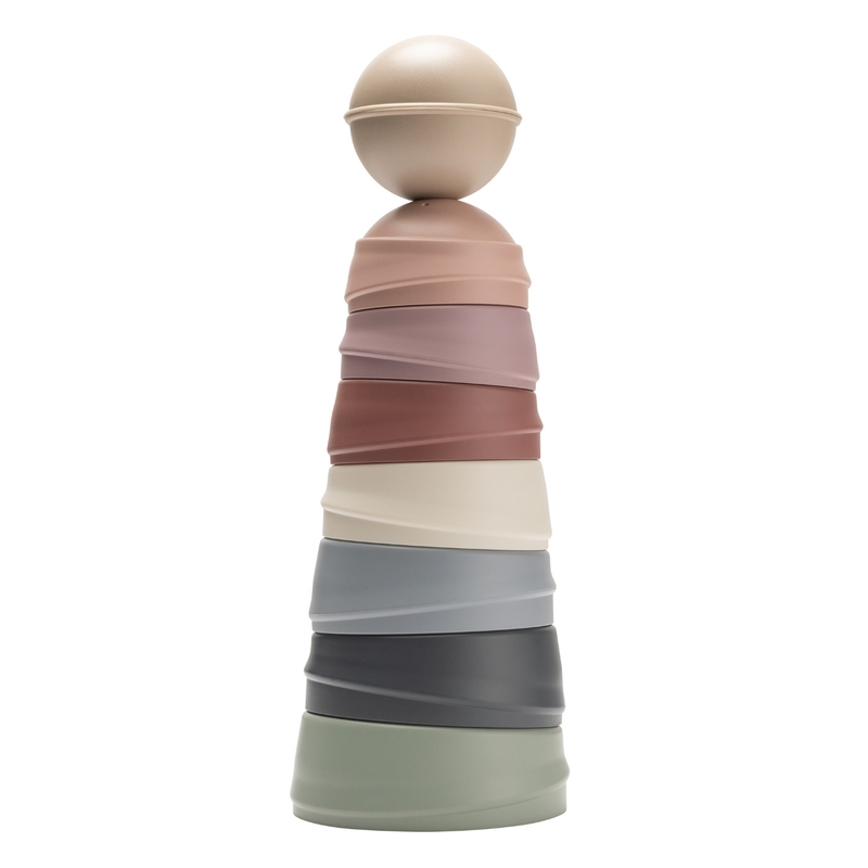 Stapelturm &#039;Wobbly Tower&#039; pastel rainbow