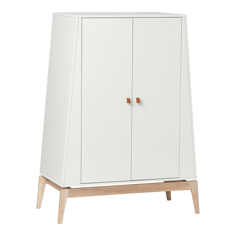 Kleiderschrank &#039;Luna&#039; Eiche weiß H 138cm