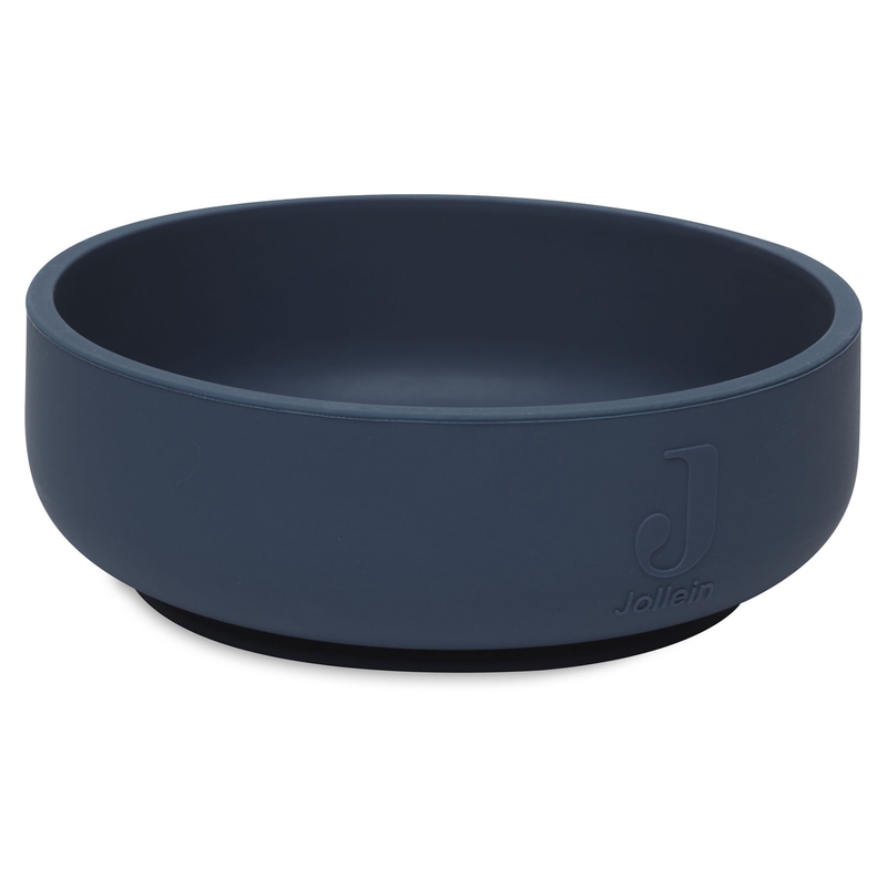 Kinderschale mit Saugnapf Silikon blau