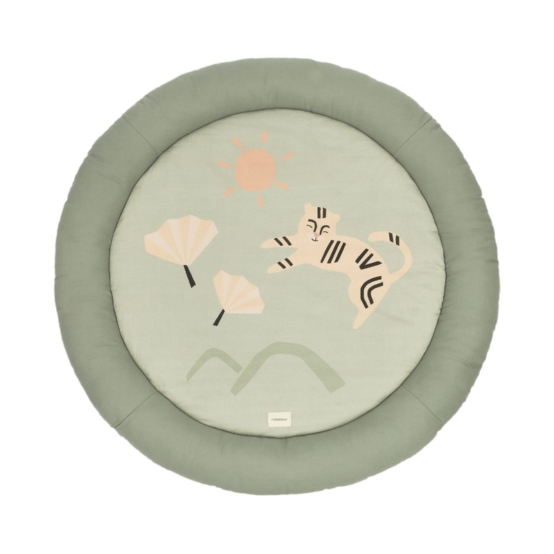 Baby Spielmatte &#039;Green Tiger&#039; salbei 100cm