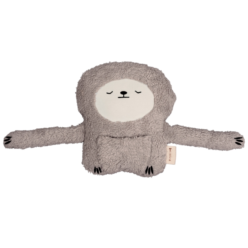 Bio Kuscheltier 'Faultier' grau ca. 22cm