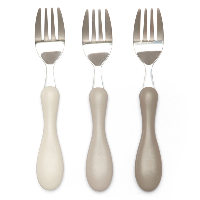 Kindergabel aus Edelstahl moonlight beige 3-tlg.