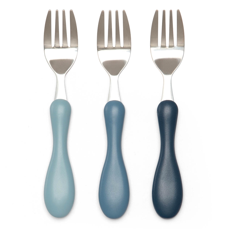 Kindergabel aus Edelstahl powder blue 3-tlg.