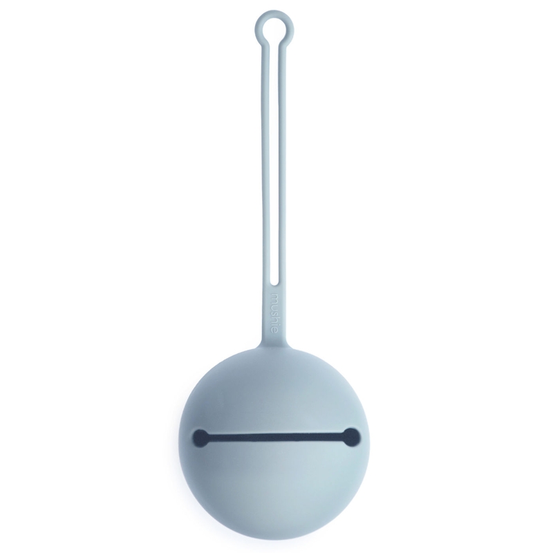 Schnullerhalter aus Silikon powder blue