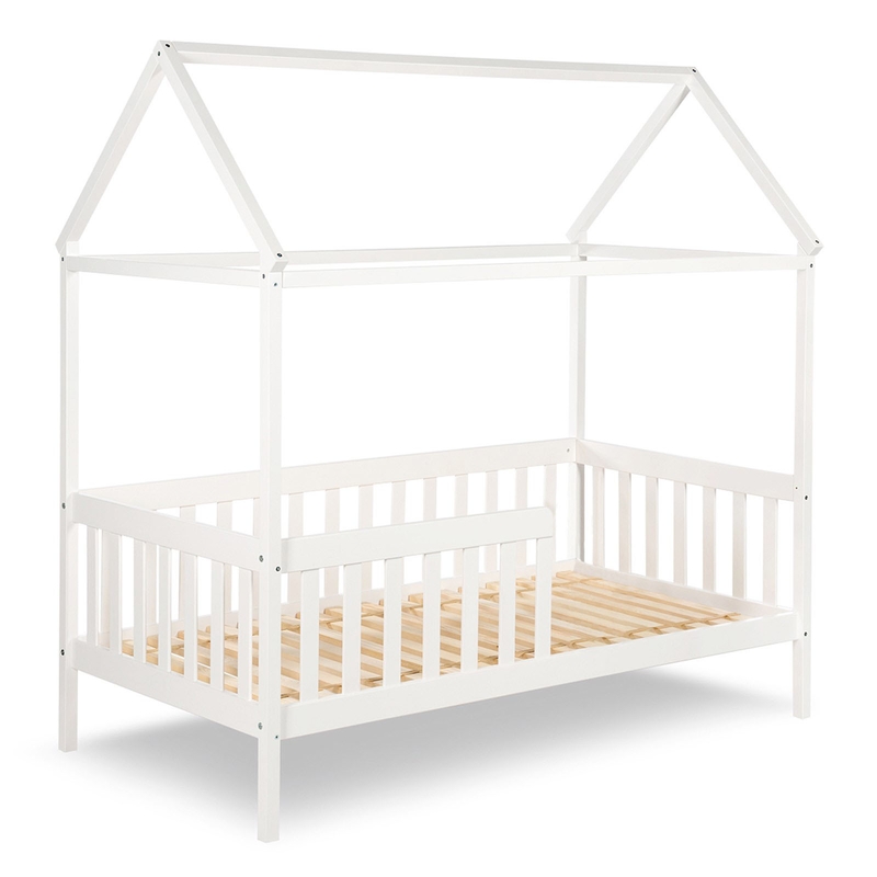 Hausbett für Kinder weiß 80x160cm
