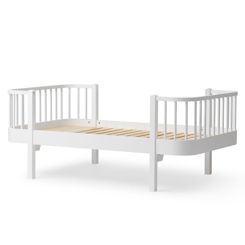 Kinderbett &#039;Wood&#039; weiß 90x160cm