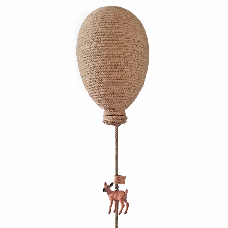 Hängedeko &#039;Ballon&#039; beige 15cm handmade