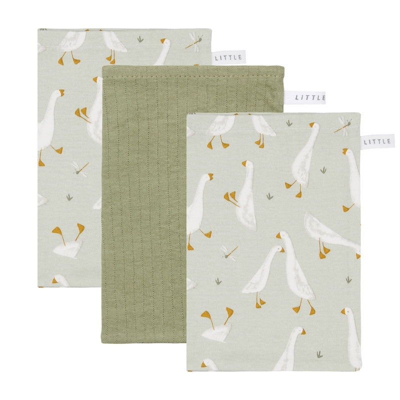 Waschlappen &#039;Little Goose&#039; Jersey 3er Set