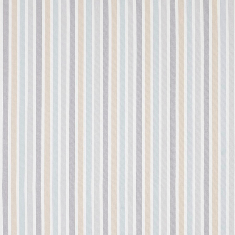 Stoff &#039;My Little World&#039; Streifen blau/beige