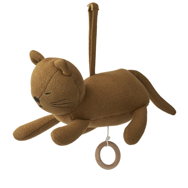 Spieluhr &#039;Cat&#039; caramel ca.18cm