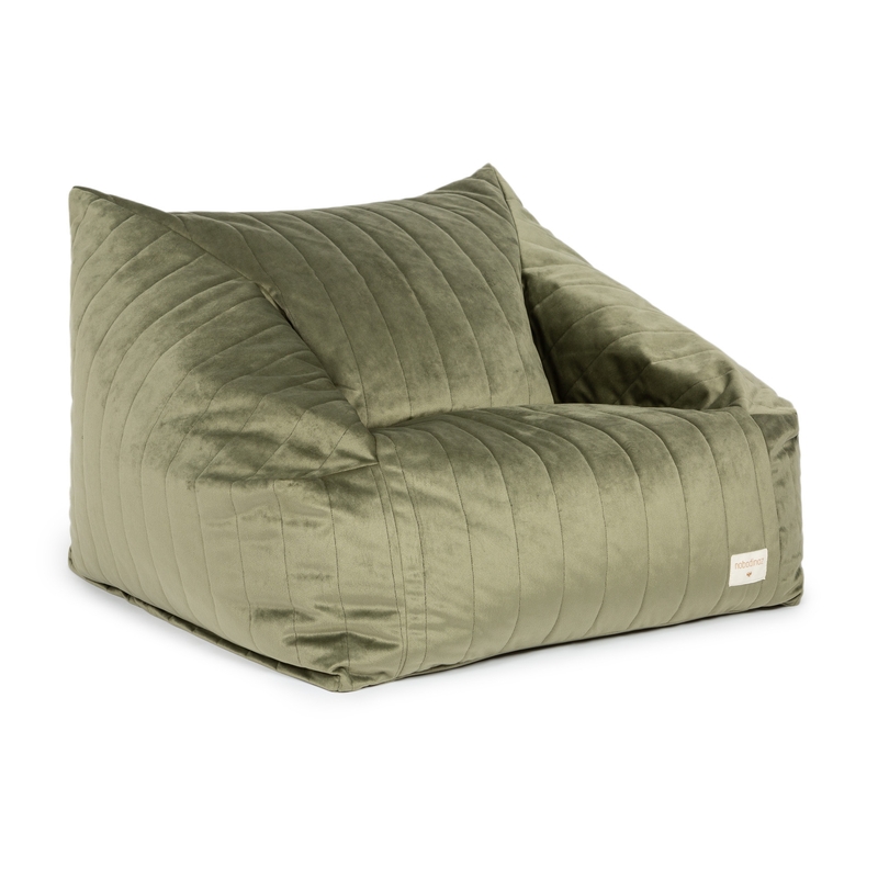 Sitzsack/Sessel Samt &#039;Chelsea&#039; olive green