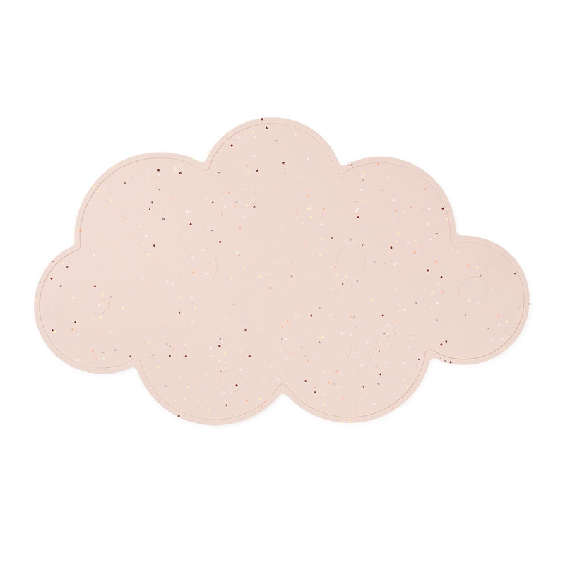 Tischset Wolke &#039;Confetti&#039; Silikon rosa