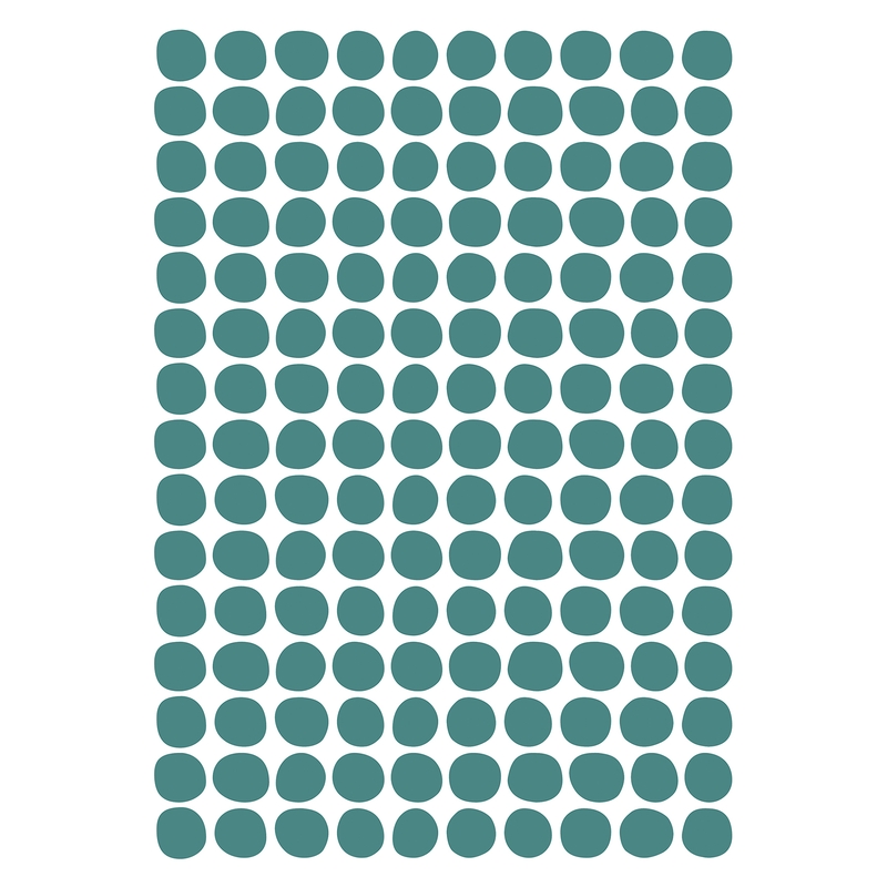 Wandsticker 'Basic Punkte' jade 150-tlg.