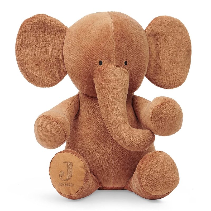 Kuscheltier &#039;Elefant&#039; Samt rost 37cm