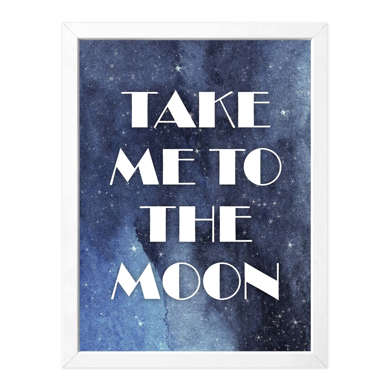 Weltall Kinderposter &#039;Take Me To The Moon&#039; 30x40cm