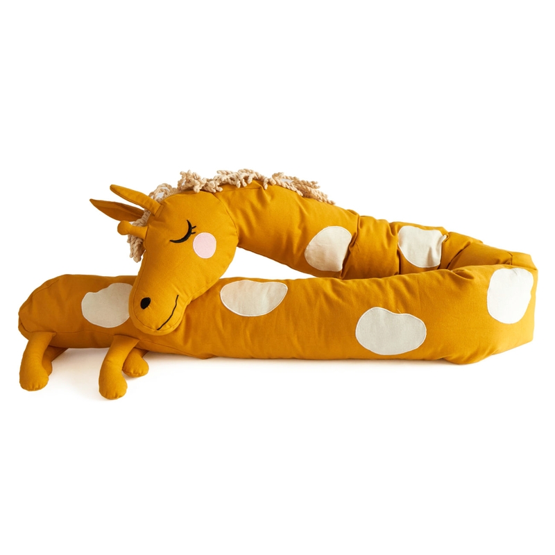 Bettschlange/Kuscheltier &#039;Giraffe&#039; gelb 195cm