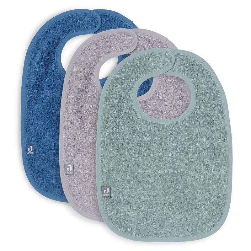 Lätzchen aus Frottee grün/blau 3er Set