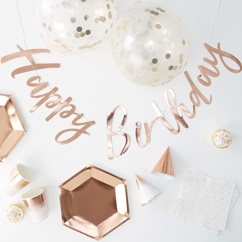 Partyset 'Pick & Mix' roségold 70-tlg.