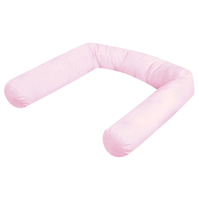 Bettschlange Baumwolle rosa 180cm
