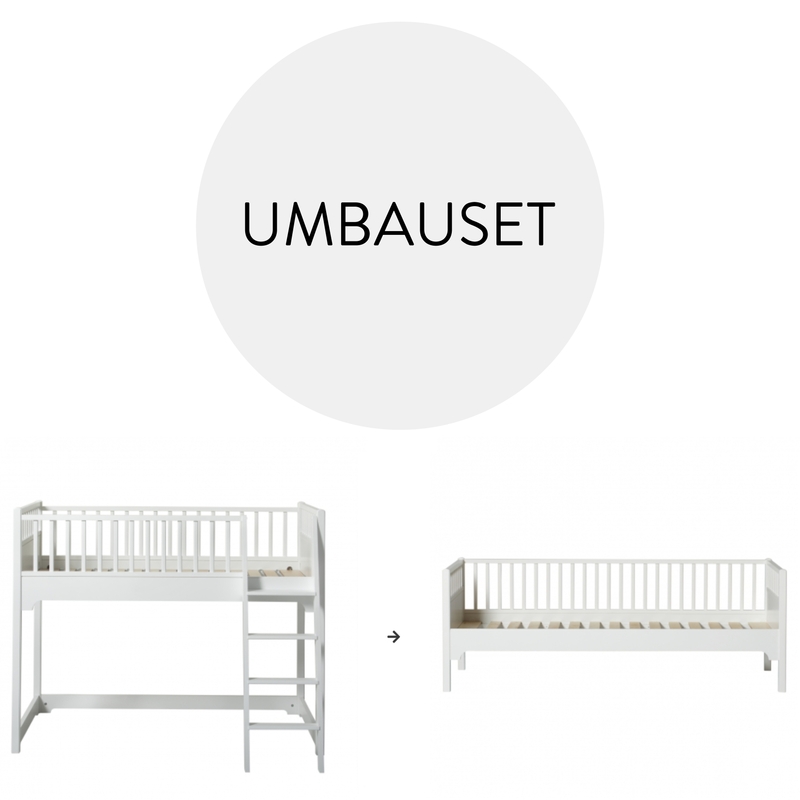 Umbauset - Halbhochbett klein zum Bettsofa &#039;Seaside&#039;