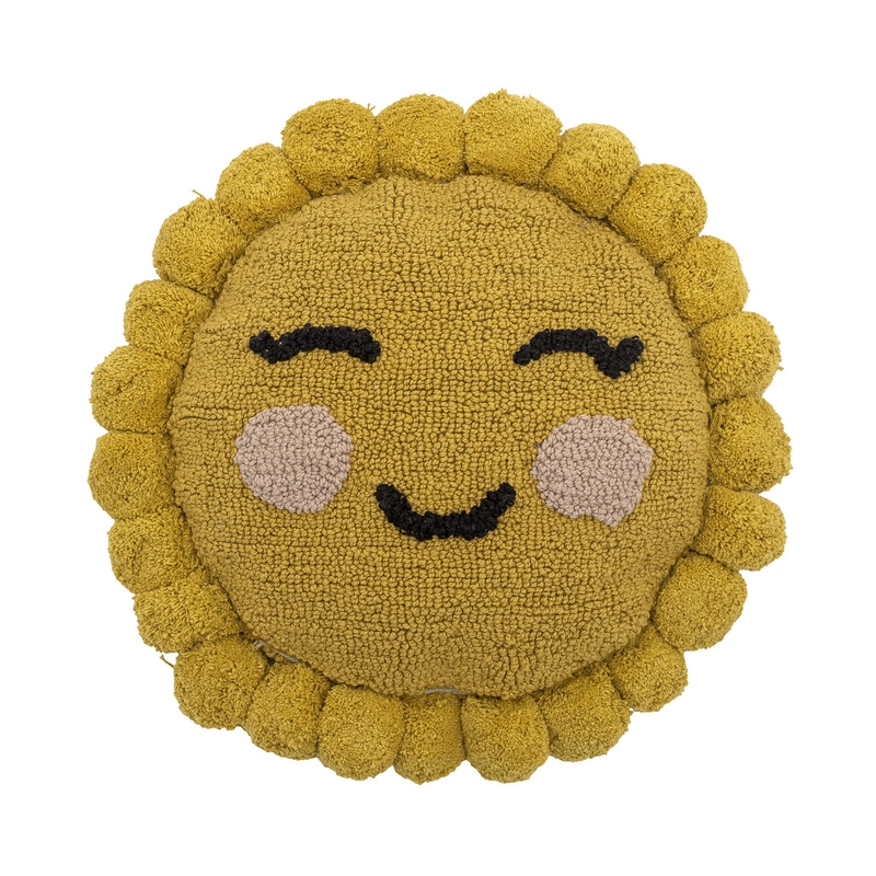 Kinderkissen &#039;Sonne Vigge&#039; Baumwolle gelb 30cm