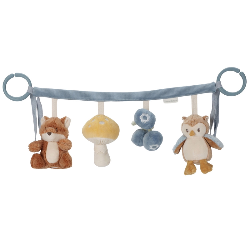Kinderwagenkette &#039;Forest Friends&#039; hellblau