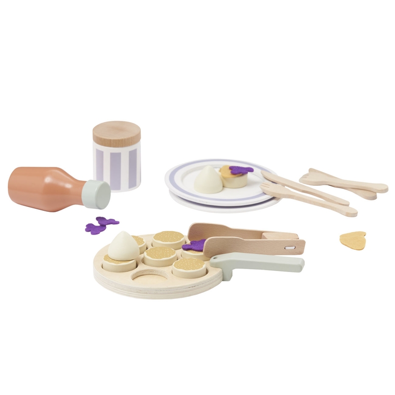 Pancake Spielset Holz 19-tlg. ab 2 Jahren