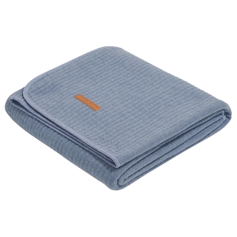 Sommerdecke 'Pure' Jersey rauchblau