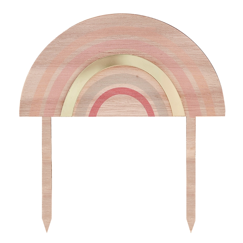 Kuchentopper Regenbogen Naturholz