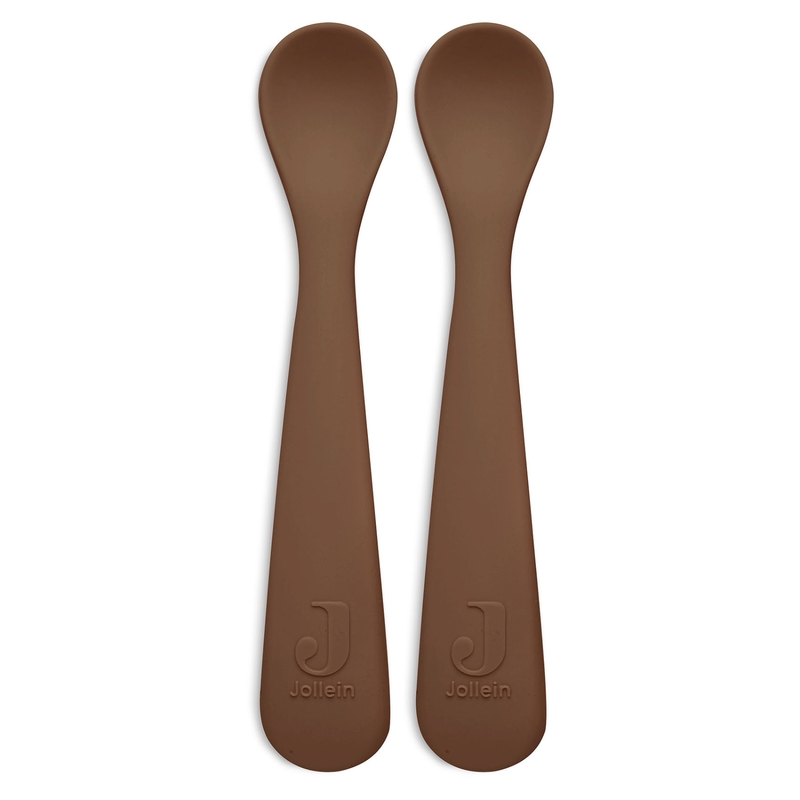 Löffel aus Silikon braun 2er Set