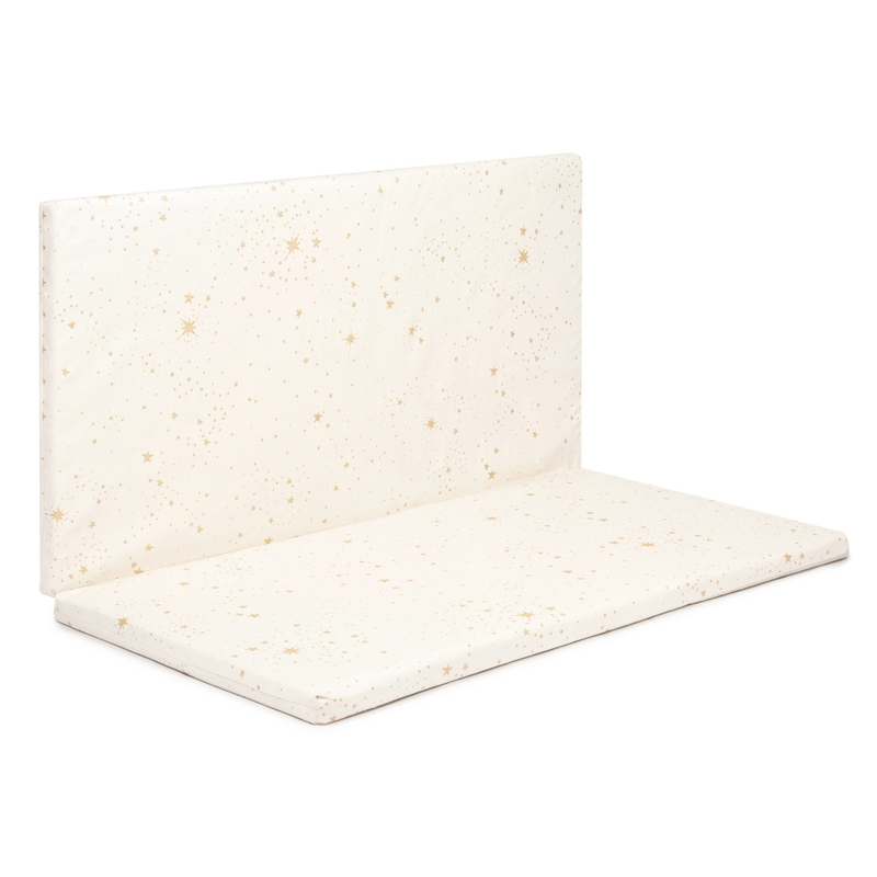 Faltbare Spielmatratze &#039;Gold Stella&#039; natural 100cm