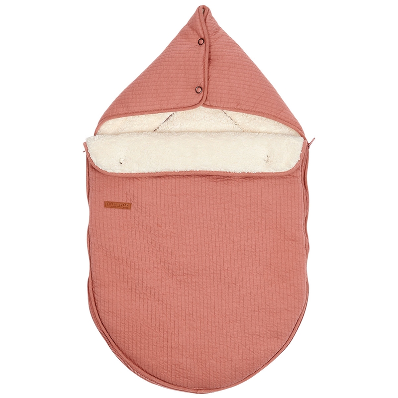 Baby-Fußsack &#039;Pure&#039; Fleece altrosa