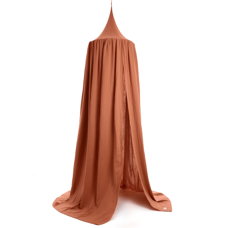 Betthimmel Musselin &#039;Amour&#039; toffee 250cm