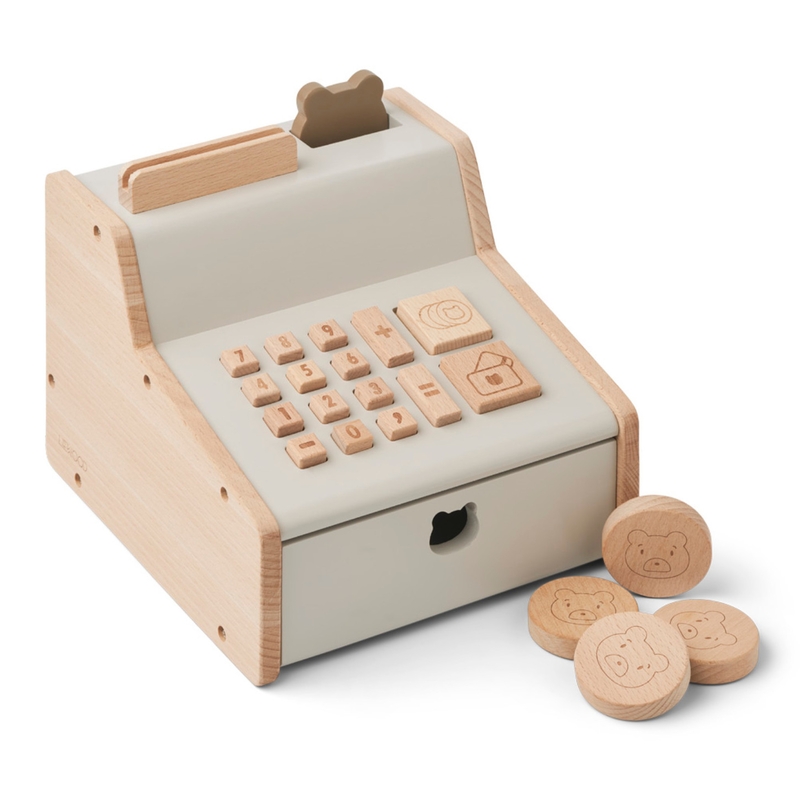Spielkasse aus Holz oat ab 3 Jahren