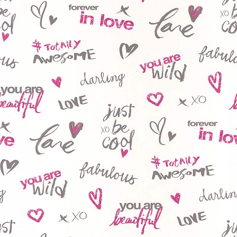 Tapete Darling pink/taupe &#039;Pretty Lili&#039;