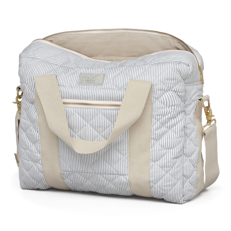 Bio Wickeltasche &#039;Classic Stripes&#039; blau 39cm