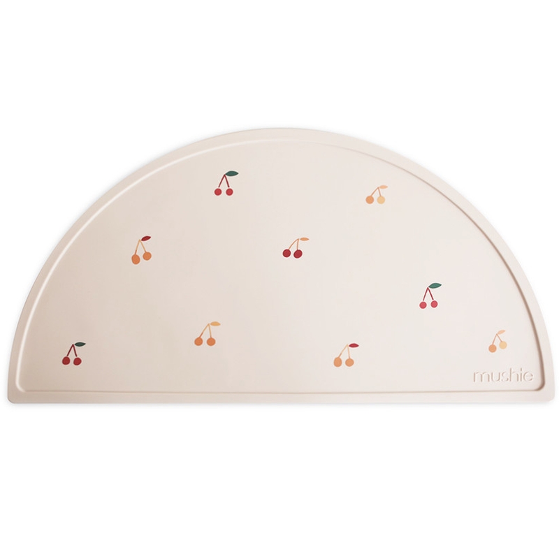 Tischset aus Silikon &#039;Cherries&#039; creme
