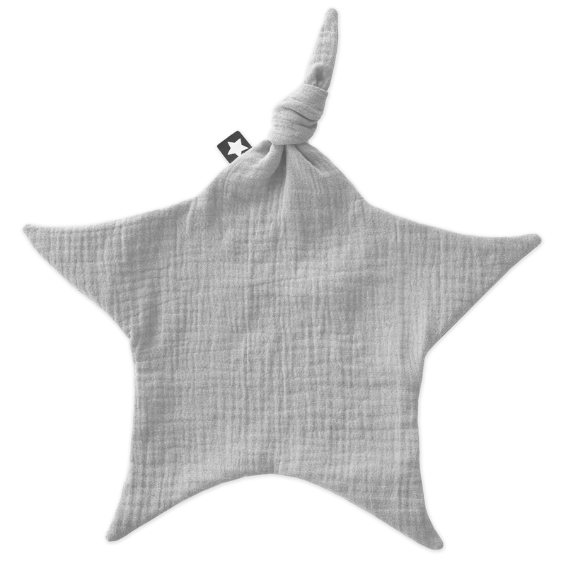 Schnuffeltuch 'Terra' Musselin grau ca. 35cm