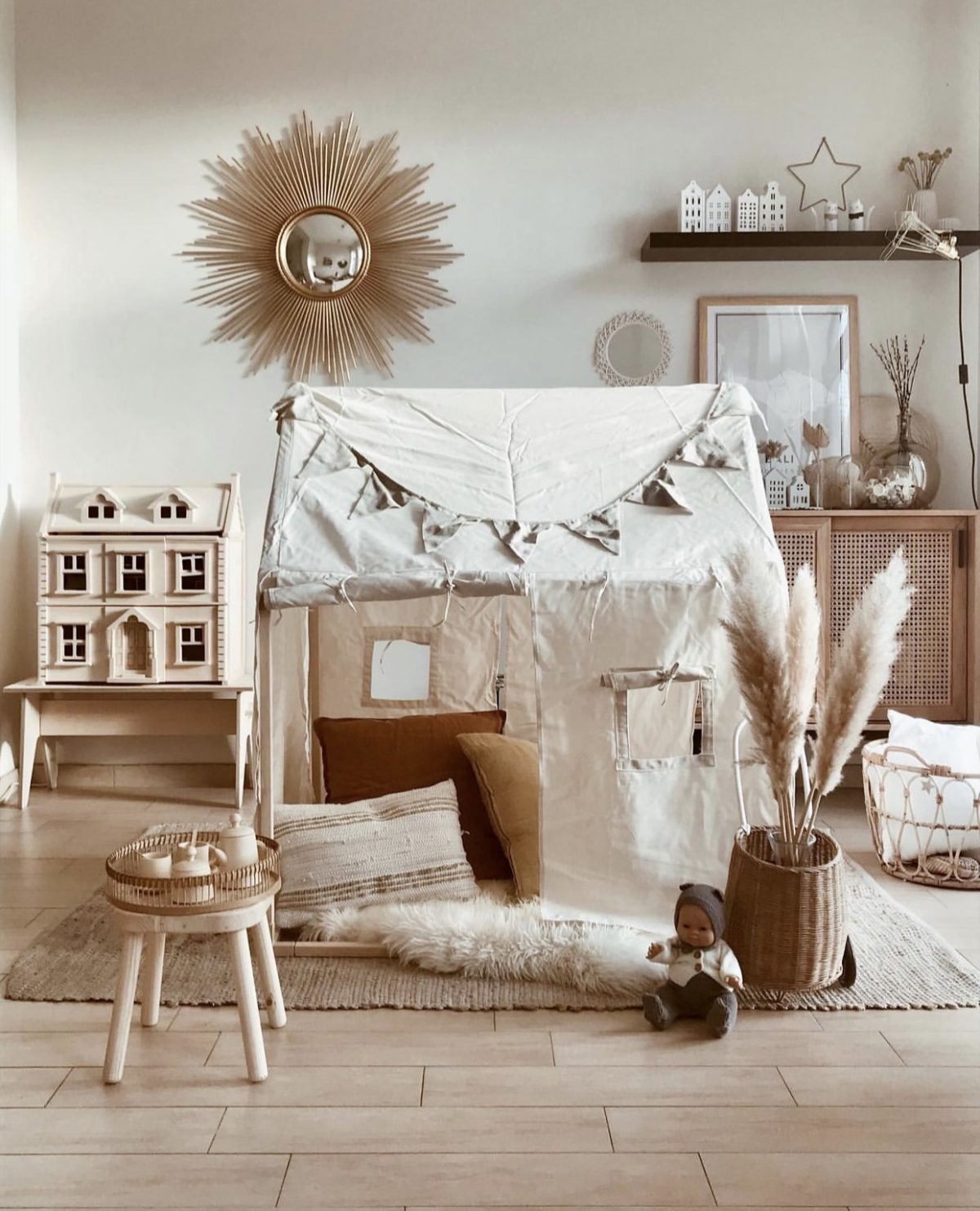 Kinder Spielhaus von Kids Concept mit Boho Deko