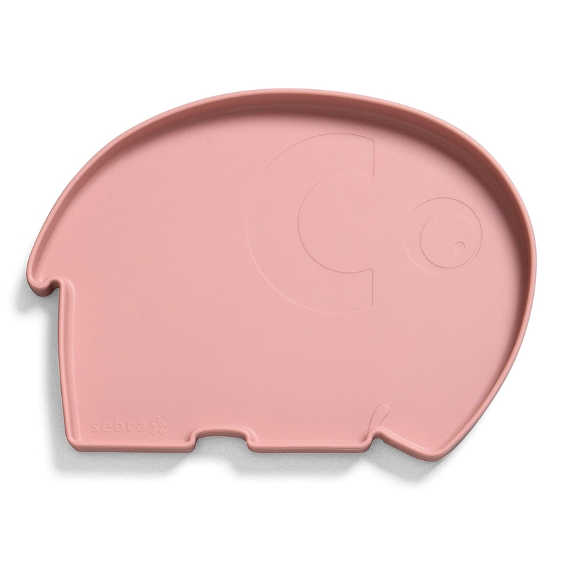 Kinderteller 'Elefant Fanto' Silikon blossom pink