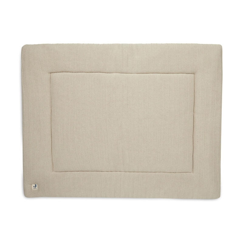 Krabbeldecke Strick &#039;Pure Knit&#039; beige 75x95cm