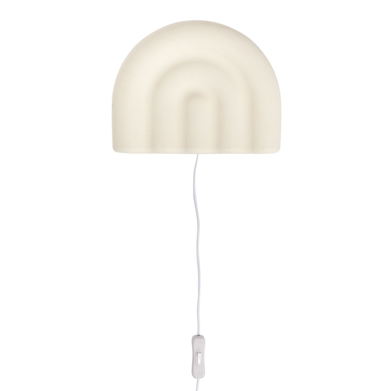 Wandlampe &#039;Regenbogen&#039; Silikon creme 24cm