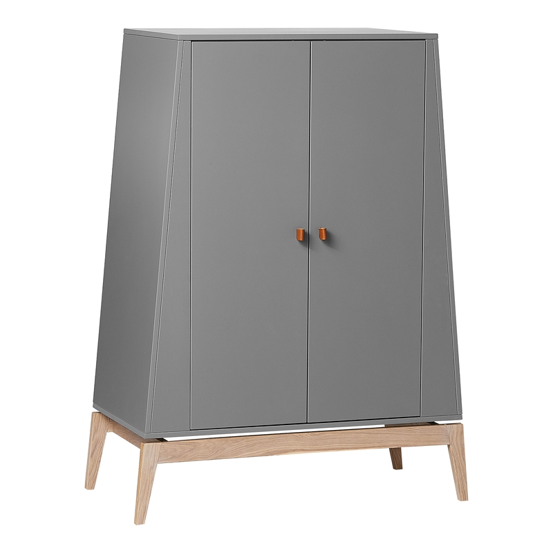 Kleiderschrank &#039;Luna&#039; Eiche grau/natur H 138cm