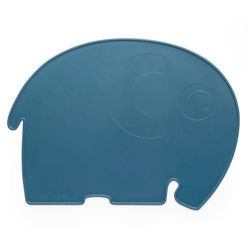 Tischset &#039;Elefant Fanto&#039; Silikon nordic blue