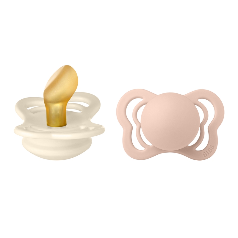 Schnuller &#039;Couture&#039; creme/puderrosa 0-6 M