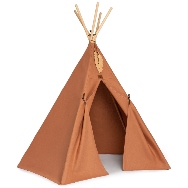 Tipi &amp; Spielzelt &#039;Nevada&#039; Canvas siennabraun