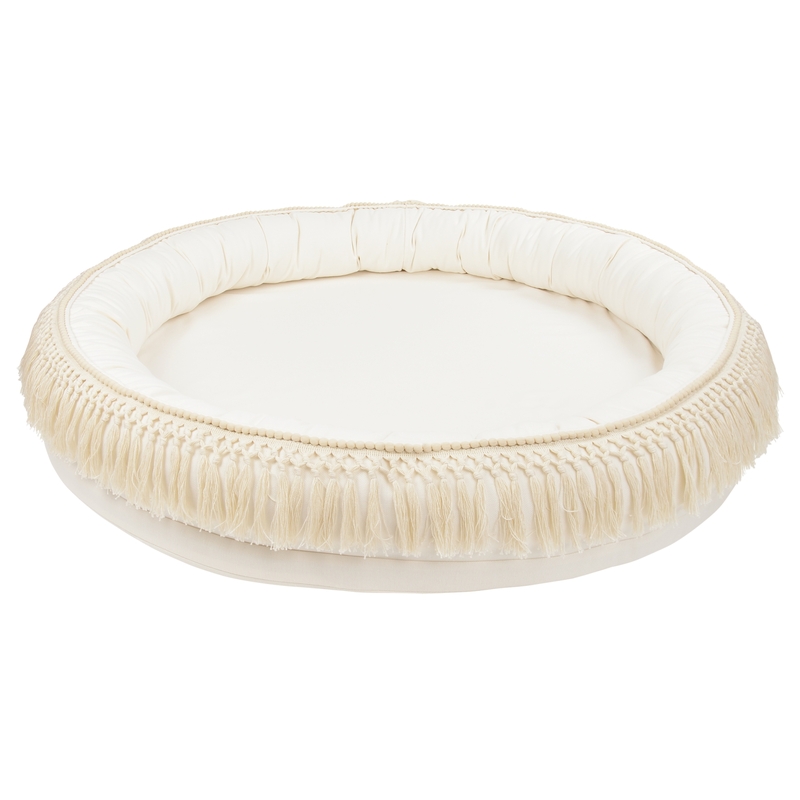 Juniornest mit Fransen &#039;Boho&#039; creme 110cm