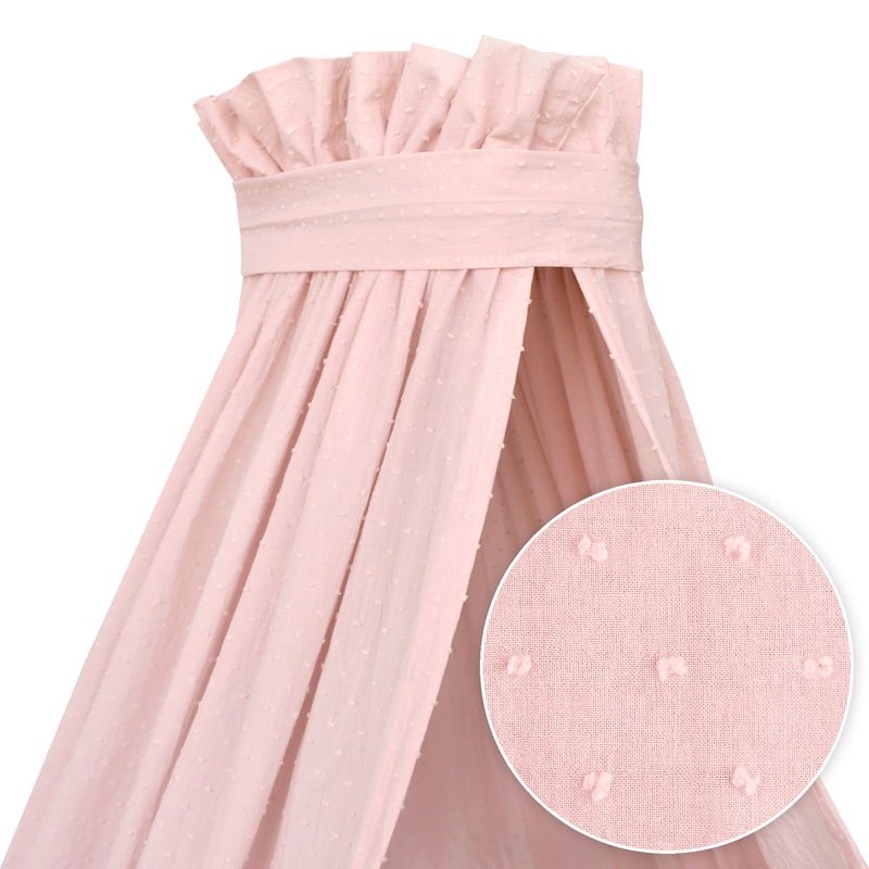 Himmel für Babybett 3D Punkte rosa