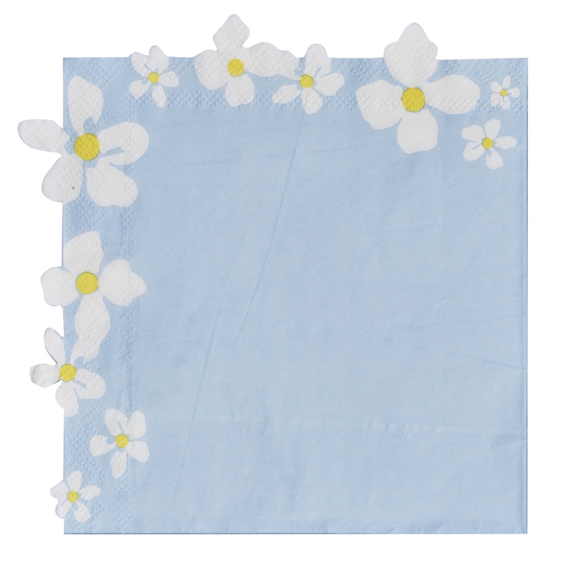 Servietten &#039;Hello Spring&#039; blau 16 St.