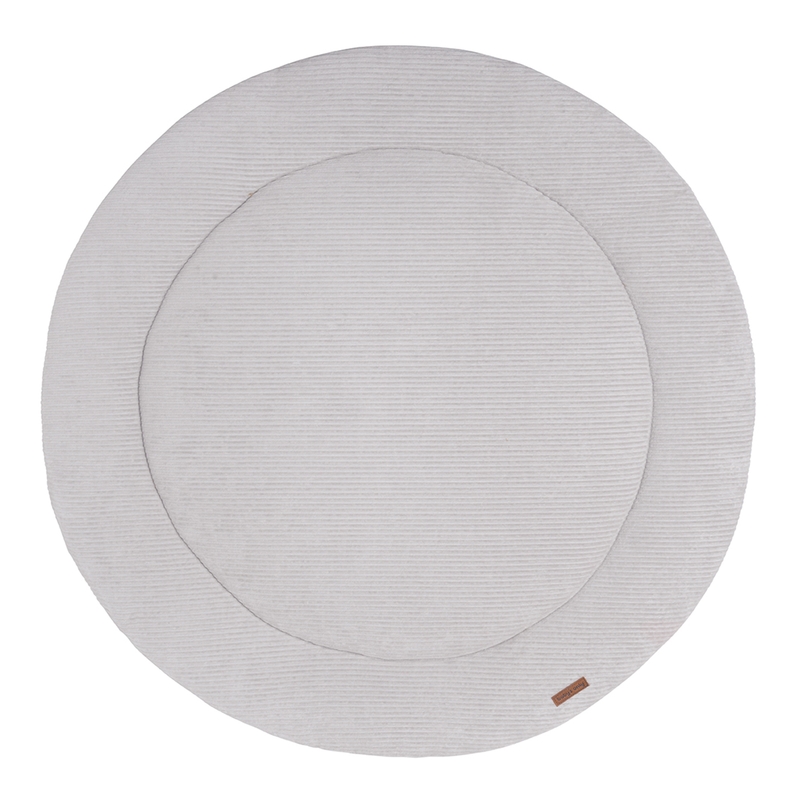 Krabbeldecke Baby 'Sense' Samt grau 90cm